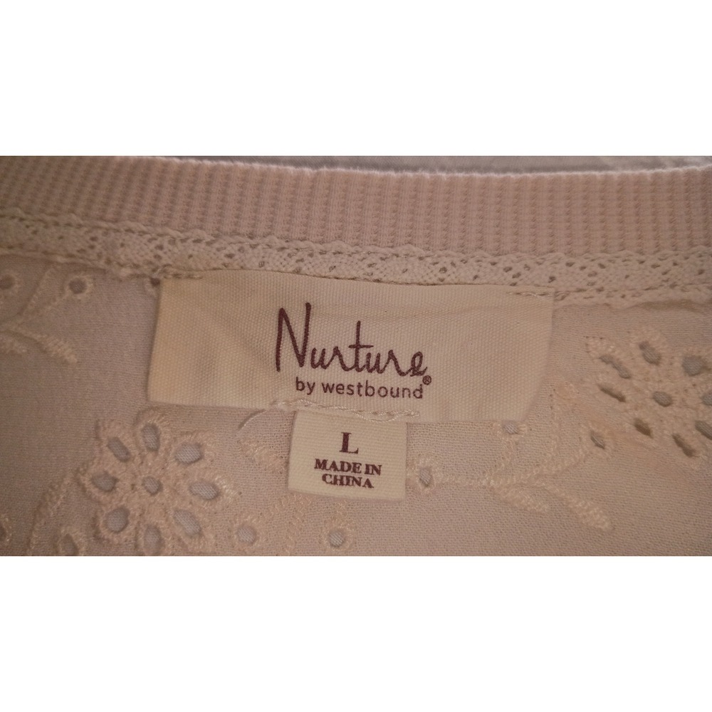 Bundle-3 White & Beige Bohemian Milkmaid Blouses Crochet Lacy Romantic Details L - Picture 12 of 16
